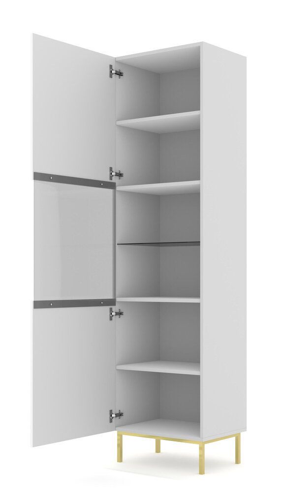 Vitriini Ravenna B FURNLUX CLASSIC, 60x42x217 cm, valkoinen hinta ja tiedot | Vitriinit | hobbyhall.fi