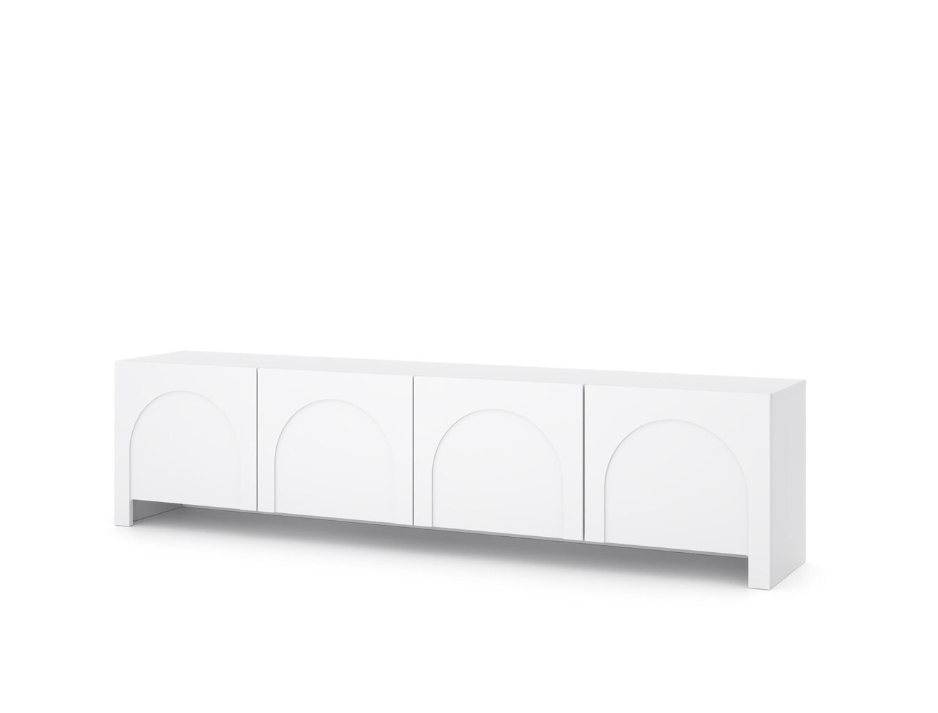 Tv-taso Arco FURNLUX CLASSIC, 204x35x51 cm, valkoinen hinta ja tiedot | TV-tasot | hobbyhall.fi