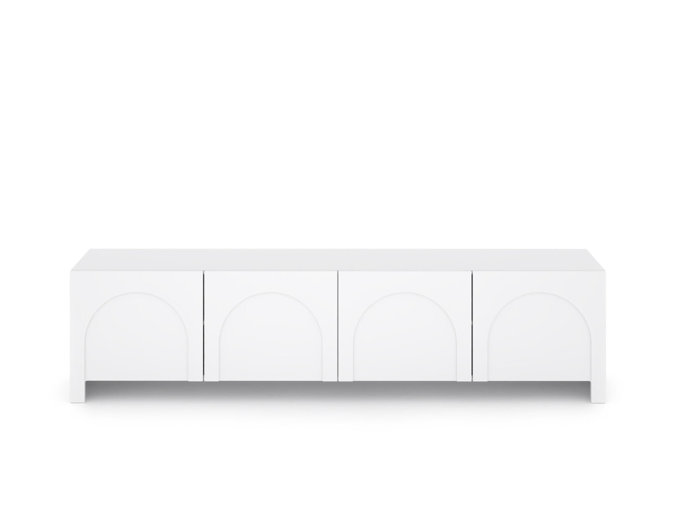 Tv-taso Arco FURNLUX CLASSIC, 204x35x51 cm, valkoinen hinta ja tiedot | TV-tasot | hobbyhall.fi