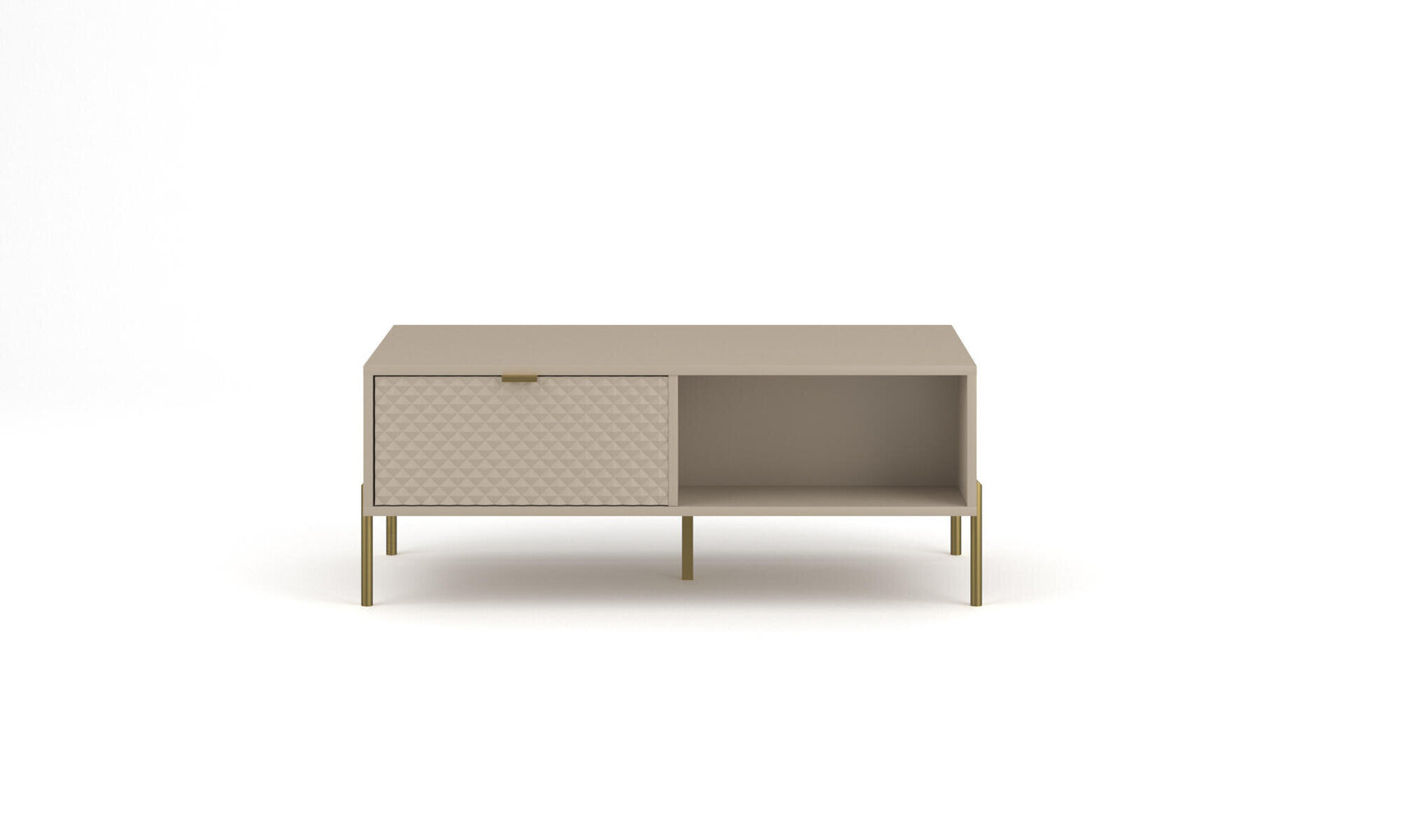 Sohvapöytä Diamo FURNLUX CLASSIC, 104x60x43 cm, beige hinta ja tiedot | Sohvapöydät | hobbyhall.fi