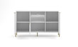 Senkki Diamo FURNLUX CLASSIC, 156x42x91 cm, valkoinen hinta ja tiedot | Olohuoneen kaapit ja lipastot | hobbyhall.fi