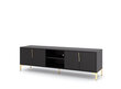 Tv-taso Flinn FURNLUX CLASSIC, 165x40x50 cm, musta hinta ja tiedot | TV-tasot | hobbyhall.fi