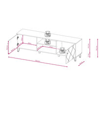 Tv-taso Bilbao FURNLUX CLASSIC, 183x40x55 cm, beige hinta ja tiedot | TV-tasot | hobbyhall.fi