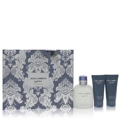 Dolce & Gabbana Light Blue Pour Homme EDT lahjapakkaus miehelle 125 ml hinta ja tiedot | Miesten hajuvedet | hobbyhall.fi