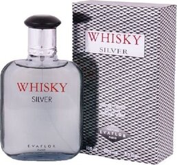 Evaflor Whisky Silver For Men EDT miehelle, 100 ml hinta ja tiedot | Miesten hajuvedet | hobbyhall.fi