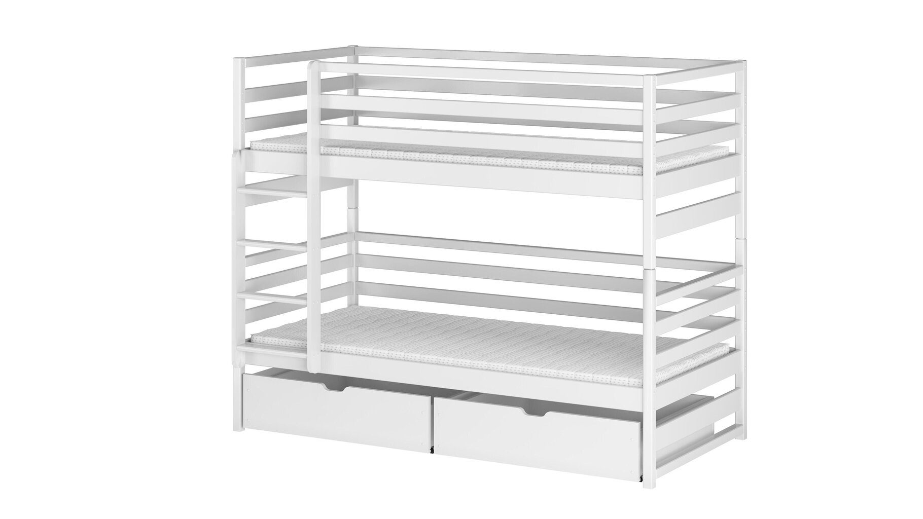 Kerrossänky Loft FURNLUX CLASSIC, 88x208x161 cm, valkoinen hinta ja tiedot | Sängyt | hobbyhall.fi