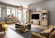 Tv-taso Arcade FURNLUX CLASSIC, 139x40x46 cm, beige hinta ja tiedot | TV-tasot | hobbyhall.fi