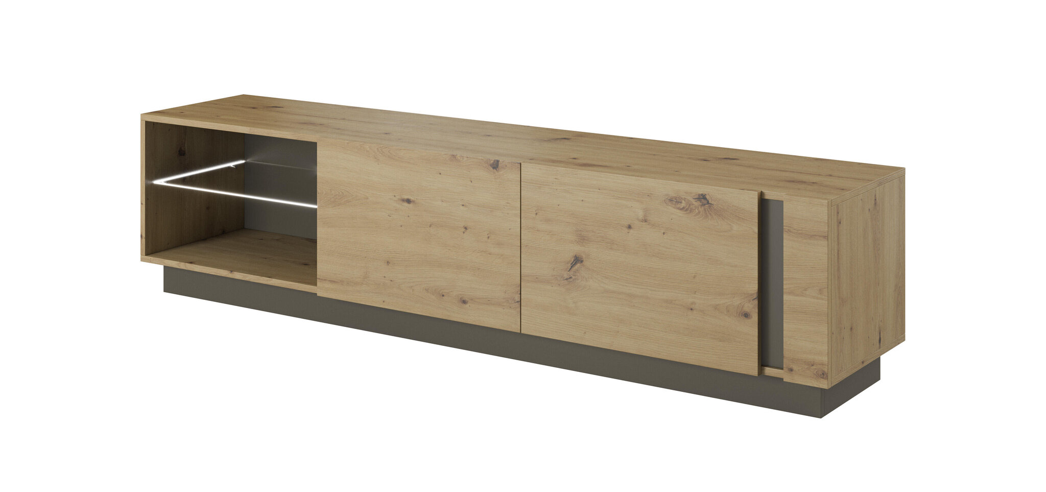 Tv-taso Arcade FURNLUX CLASSIC, 188x40x46 cm, beige hinta ja tiedot | TV-tasot | hobbyhall.fi