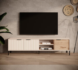 Tv-taso Rave FURNLUX CLASSIC, 203x40x54 cm, beige hinta ja tiedot | TV-tasot | hobbyhall.fi