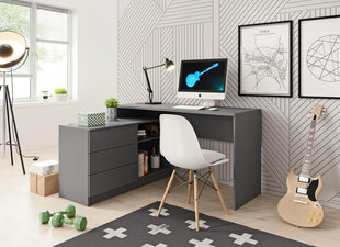 Pöytä Teo FURNLUX CLASSIC, 139x51x76 cm, grafiitti hinta ja tiedot | Puutarhapenkit | hobbyhall.fi