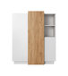 Lipasto 3D FURNLUX CLASSIC, 110x45x134 cm, valkoinen hinta ja tiedot | Lipastot | hobbyhall.fi