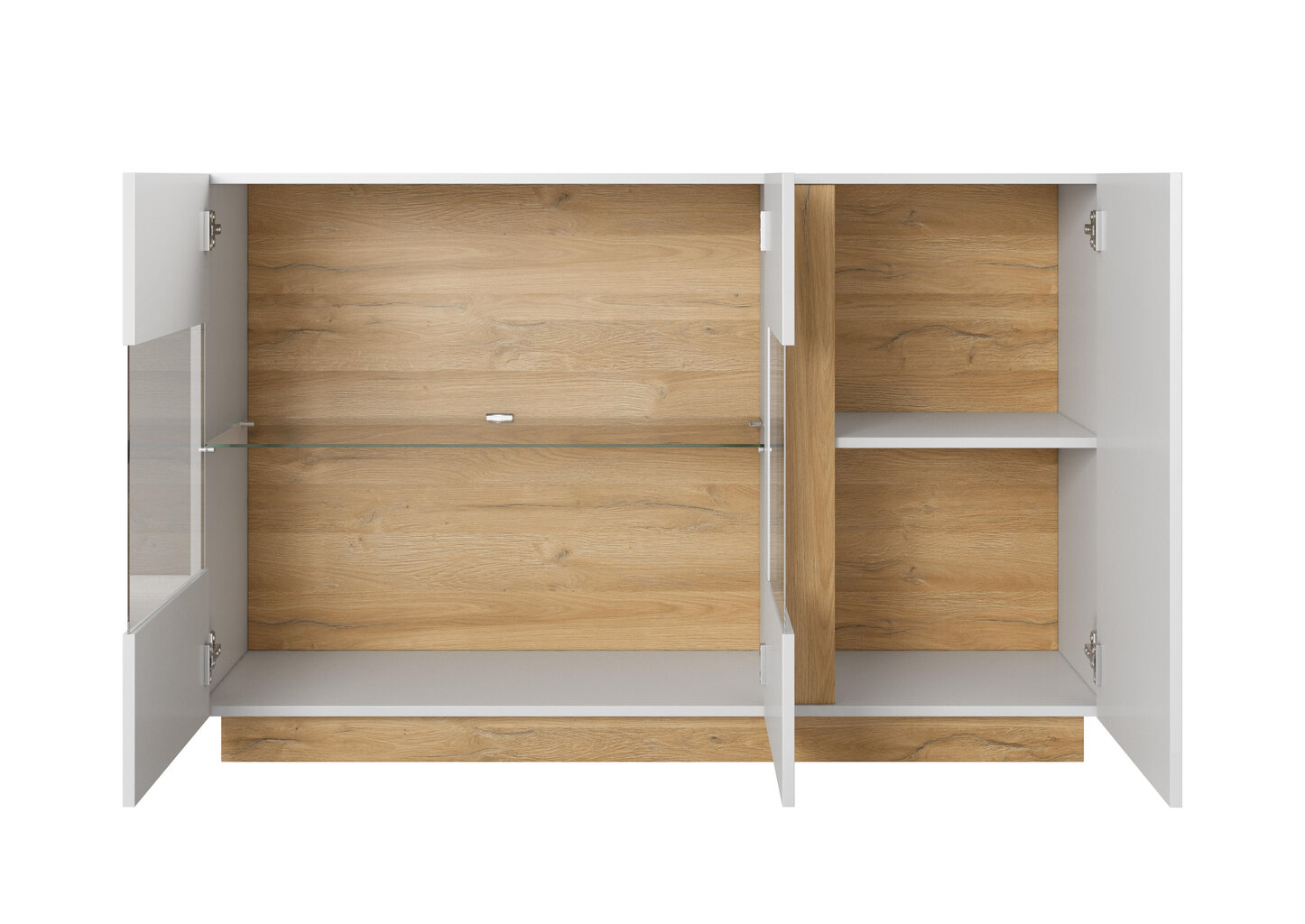 Lipasto Arcade FURNLUX CLASSIC, 139x40x91 cm, valkoinen hinta ja tiedot | Lipastot | hobbyhall.fi