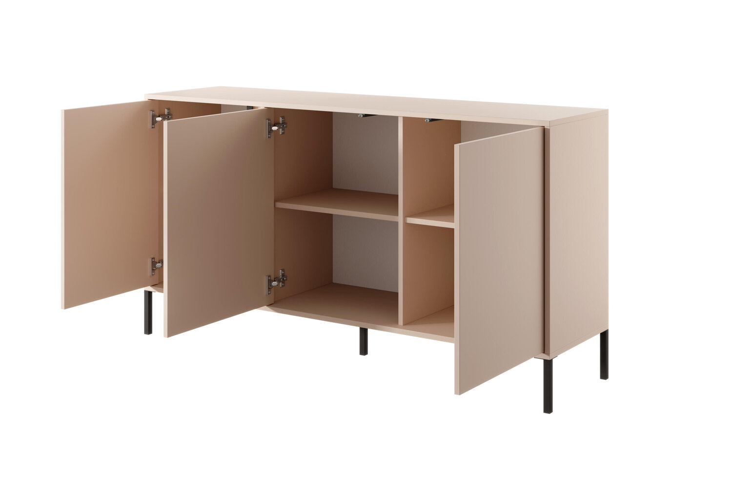 Lipasto Dast FURNLUX CLASSIC, 154x40x82 cm, beige hinta ja tiedot | Lipastot | hobbyhall.fi