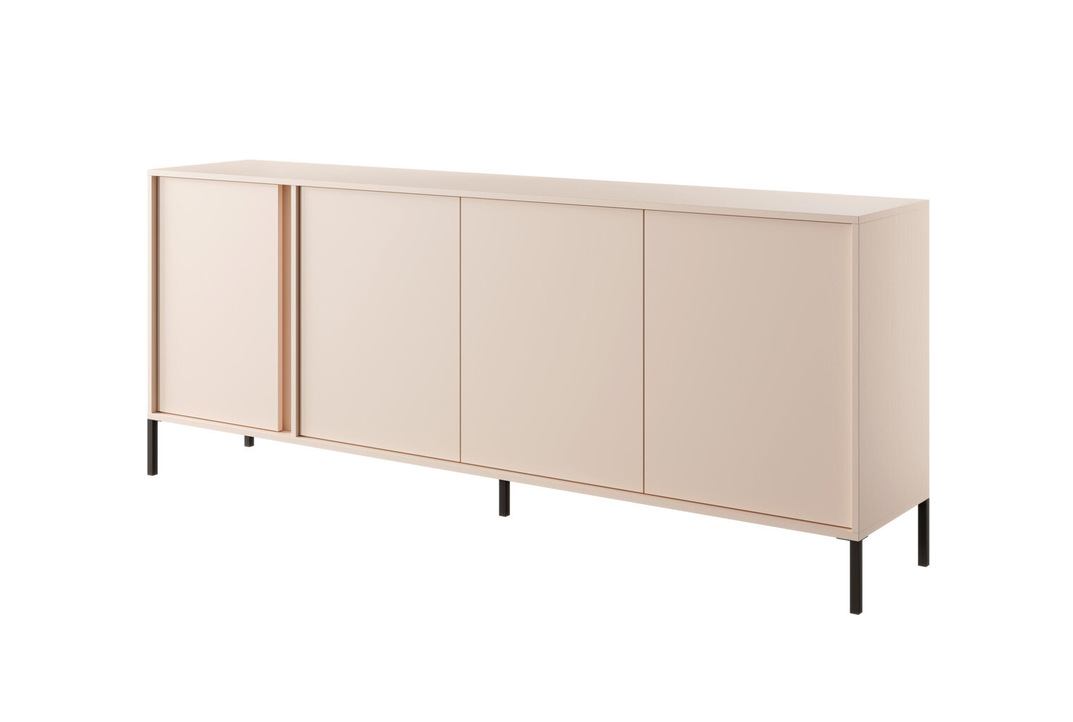 Lipasto Dast FURNLUX CLASSIC, 203x40x82 cm, beige hinta ja tiedot | Lipastot | hobbyhall.fi