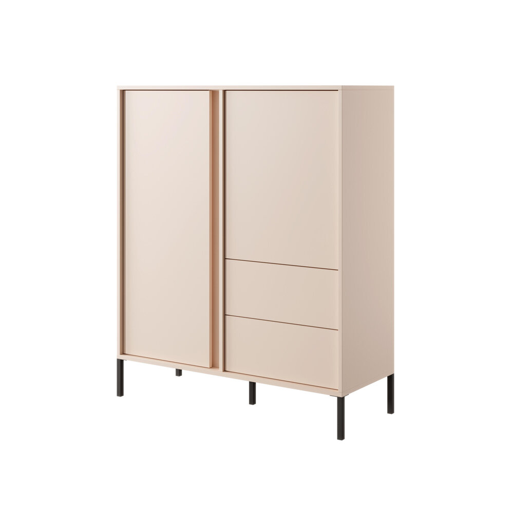 Lipasto Dast FURNLUX CLASSIC, 104x40x124 cm, beige hinta ja tiedot | Lipastot | hobbyhall.fi