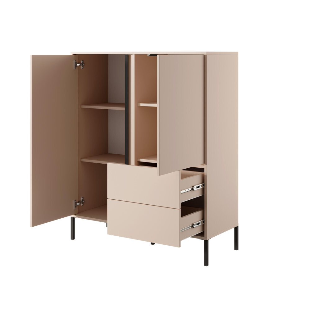 Lipasto Dast FURNLUX CLASSIC, 104x40x124 cm, beige hinta ja tiedot | Lipastot | hobbyhall.fi