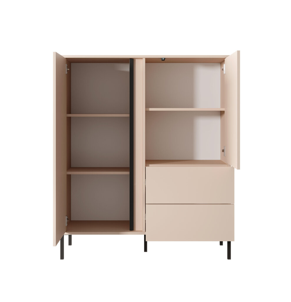 Lipasto Dast FURNLUX CLASSIC, 104x40x124 cm, beige hinta ja tiedot | Lipastot | hobbyhall.fi