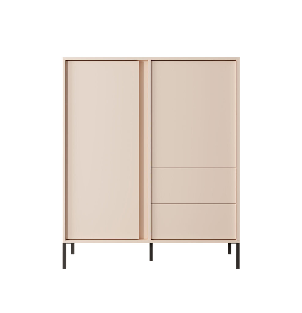 Lipasto Dast FURNLUX CLASSIC, 104x40x124 cm, beige hinta ja tiedot | Lipastot | hobbyhall.fi