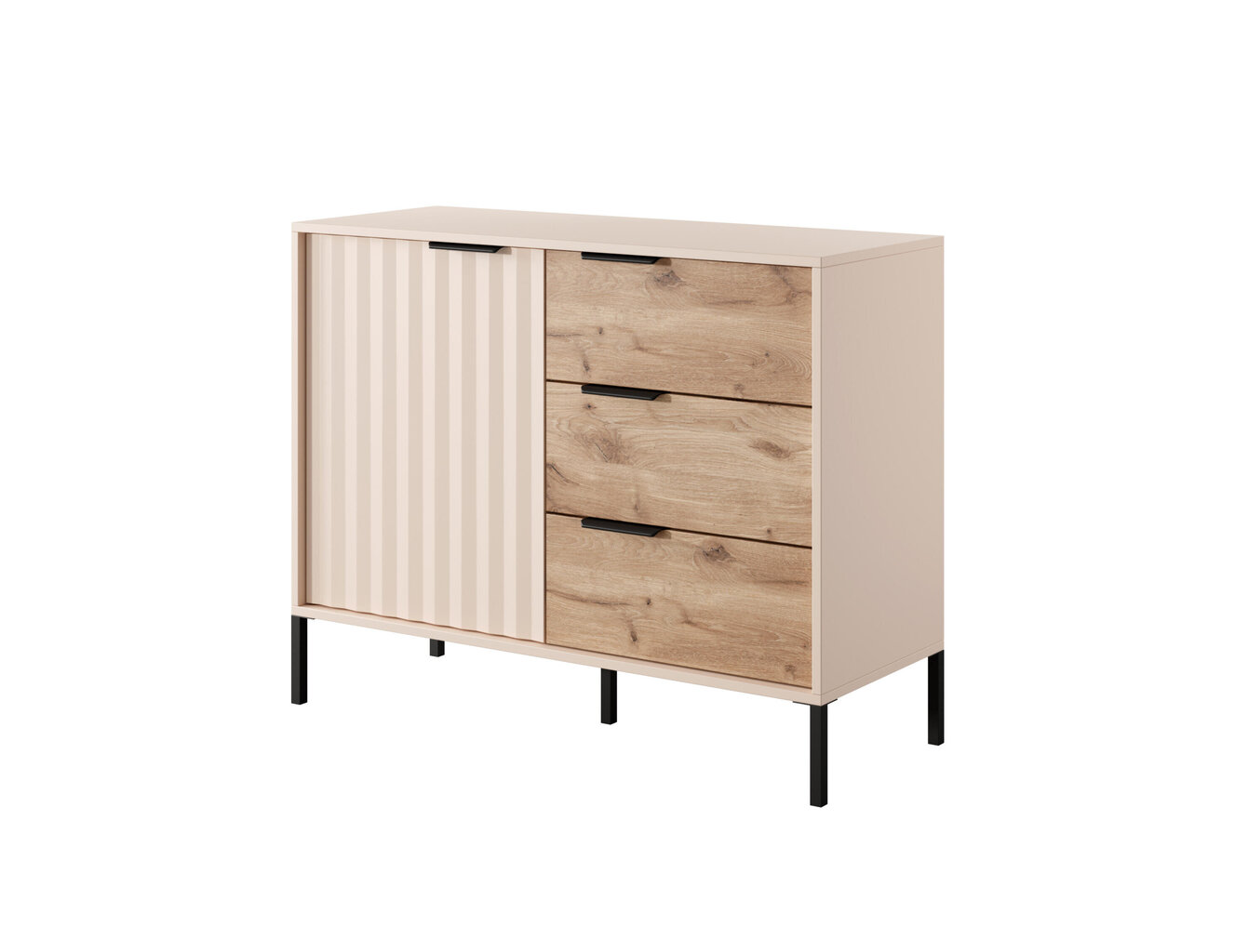 Lipasto Rave FURNLUX CLASSIC, 104x40x82 cm, beige hinta ja tiedot | Lipastot | hobbyhall.fi