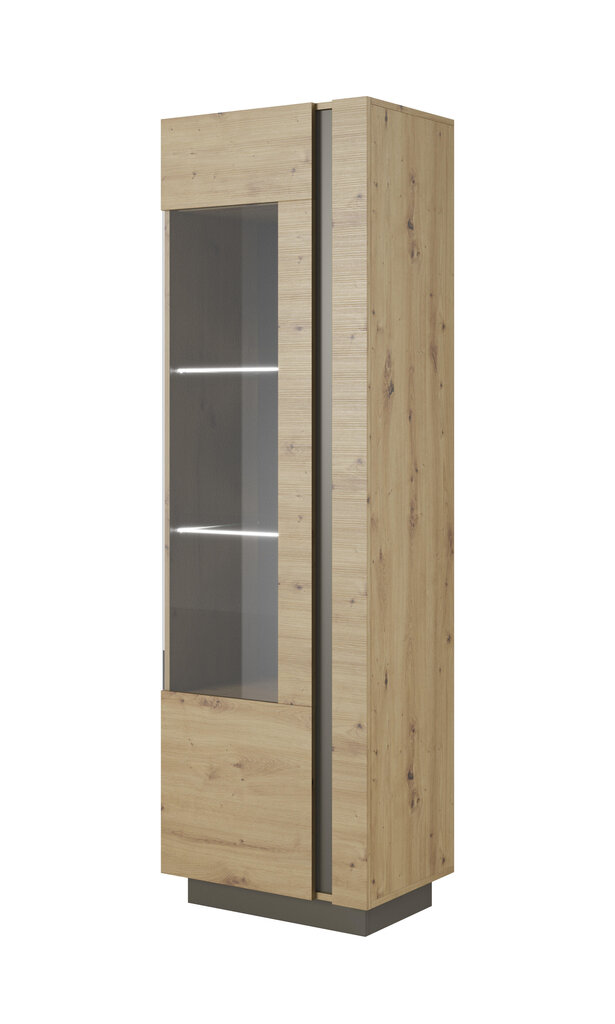 Vitriini Arcade FURNLUX CLASSIC, 60x40x194 cm, beige hinta ja tiedot | Vitriinit | hobbyhall.fi