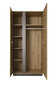 Vitriini Arcade FURNLUX CLASSIC, 97x54x194 cm, beige hinta ja tiedot | Vitriinit | hobbyhall.fi