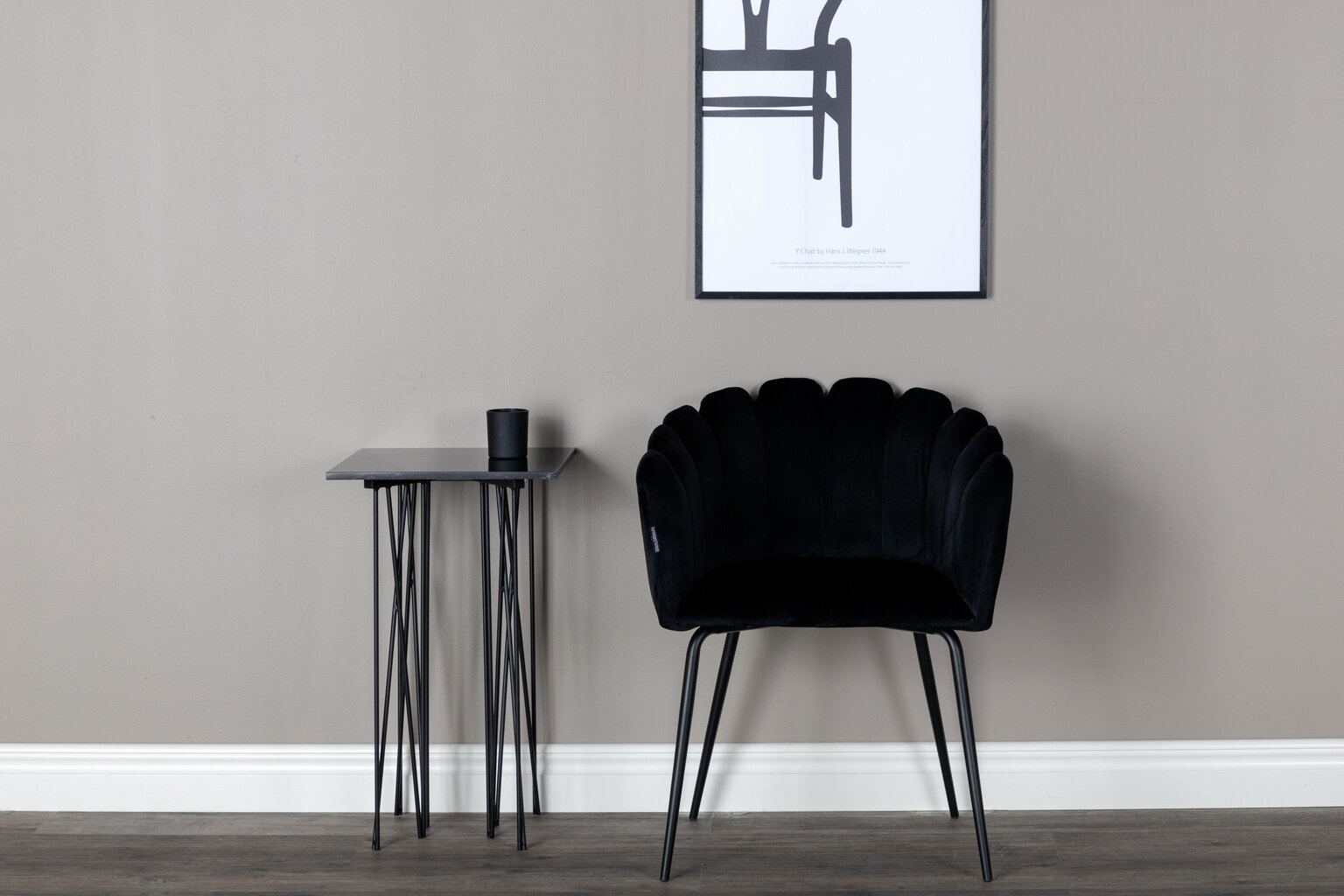 Tuoli Limhamn FURNLUX CLASSIC, 61x54x77 cm, musta hinta ja tiedot | Ruokapöydän tuolit | hobbyhall.fi