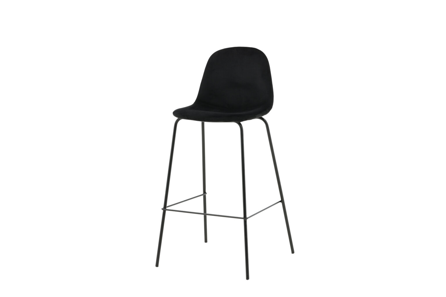 Baarituoli Polar FURNLUX CLASSIC, 42x43x105 cm, musta hinta ja tiedot | Ruokapöydän tuolit | hobbyhall.fi