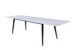 Ruokapöytä Jimmy FURNLUX CLASSIC, 90x195x76 cm, valkoinen hinta ja tiedot | Ruokapöydät | hobbyhall.fi