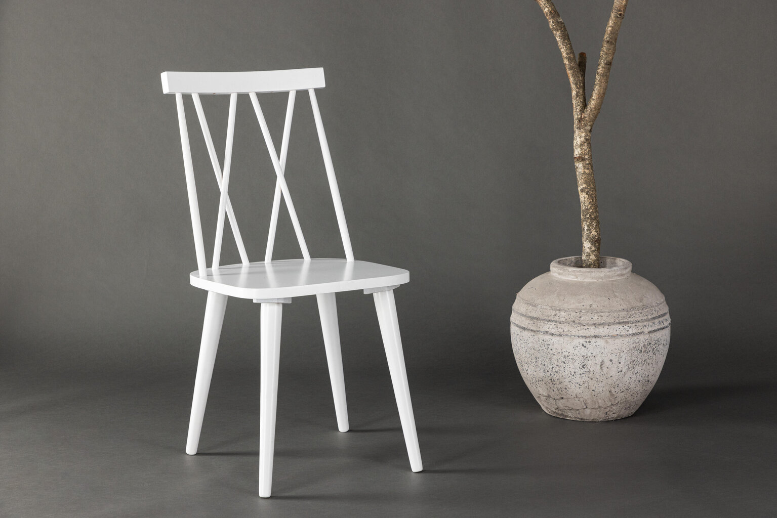 Tuoli Mariette FURNLUX PREMIUM, 43x50x88 cm, valkoinen hinta ja tiedot | Ruokapöydän tuolit | hobbyhall.fi