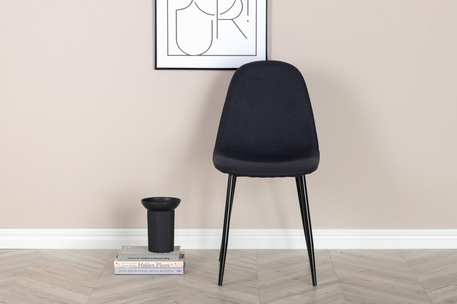 Tuoli Polar FURNLUX CLASSIC, 44x53x87 cm, musta hinta ja tiedot | Ruokapöydän tuolit | hobbyhall.fi