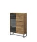 Vitriini Dark FURNLUX CLASSIC, 93x39x133 cm, beige hinta ja tiedot | Vitriinit | hobbyhall.fi