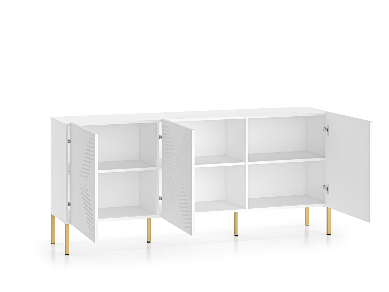 Senkki Clearing FURNLUX CLASSIC, 170x37x77 cm, valkoinen hinta ja tiedot | Olohuoneen kaapit ja lipastot | hobbyhall.fi