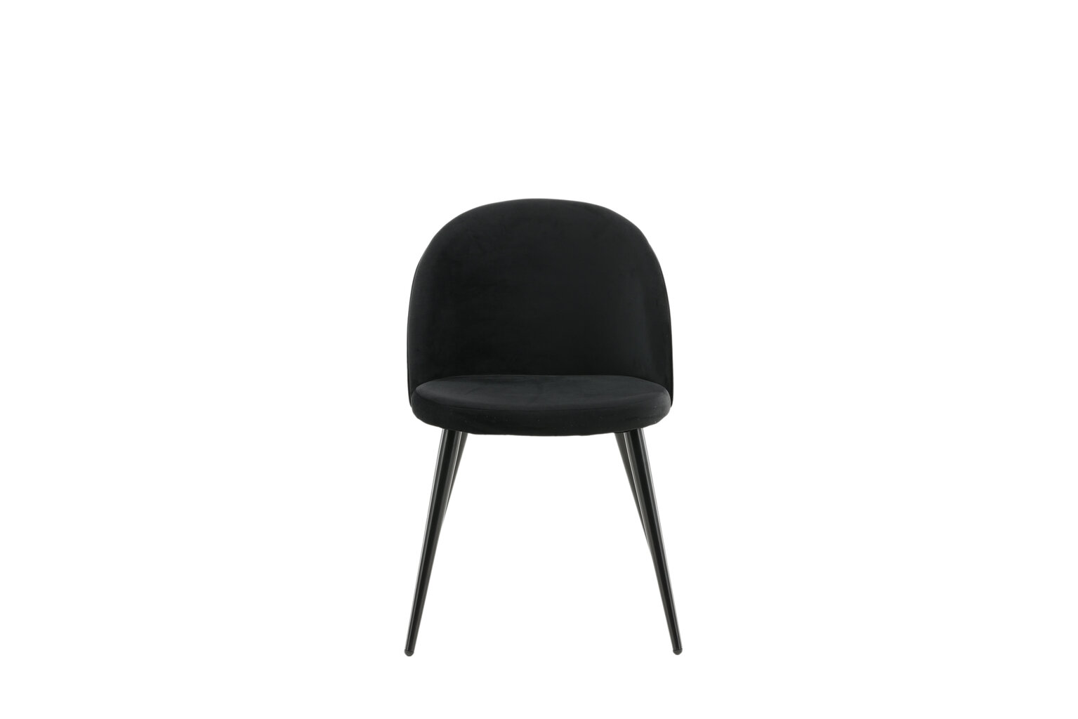 Tuoli Velvet FURNLUX CLASSIC, 50x48x77 cm, musta hinta ja tiedot | Ruokapöydän tuolit | hobbyhall.fi
