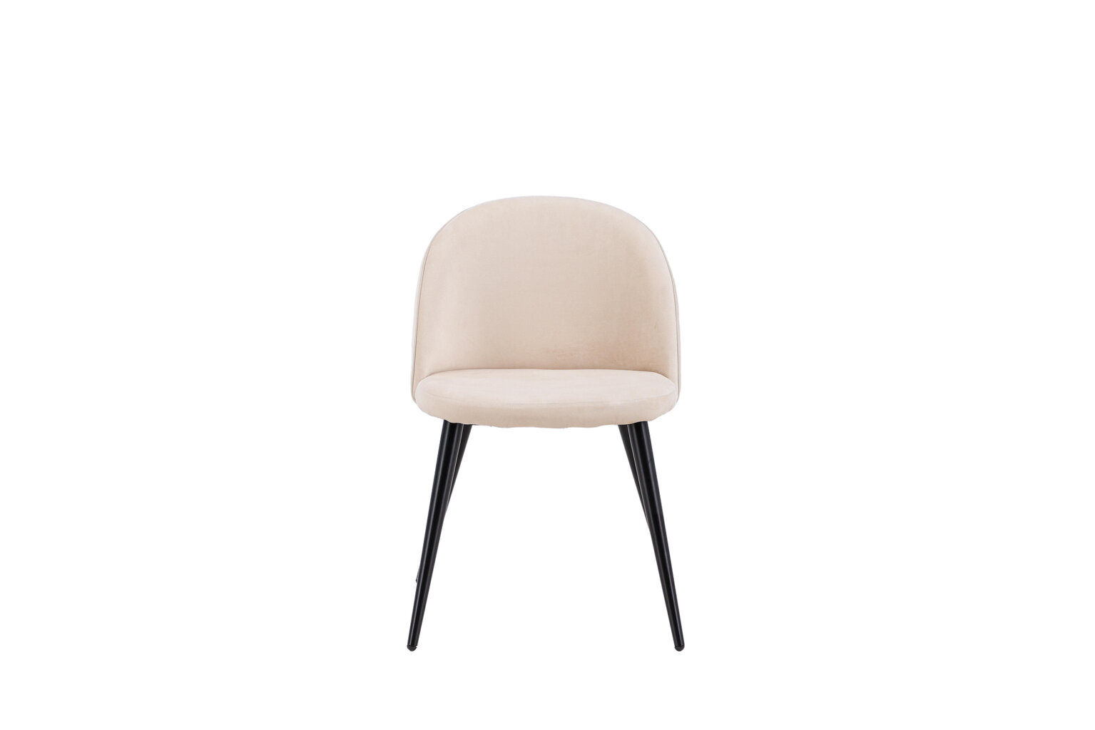 Tuoli Velvet FURNLUX CLASSIC, 50x57x77 cm, beige hinta ja tiedot | Ruokapöydän tuolit | hobbyhall.fi