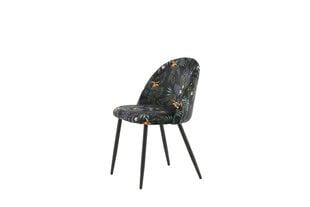 Tuoli Velvet FURNLUX CLASSIC, 50x48x77 cm, musta hinta ja tiedot | Ruokapöydän tuolit | hobbyhall.fi