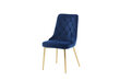 Tuoli Velvet Deluxe FURNLUX CLASSIC, 50x66x89 cm, sininen hinta ja tiedot | Ruokapöydän tuolit | hobbyhall.fi