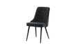 Tuoli Velvet Deluxe FURNLUX CLASSIC, 50x66x89 cm, musta hinta ja tiedot | Ruokapöydän tuolit | hobbyhall.fi