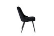 Tuoli Velvet Deluxe FURNLUX CLASSIC, 50x66x89 cm, musta hinta ja tiedot | Ruokapöydän tuolit | hobbyhall.fi