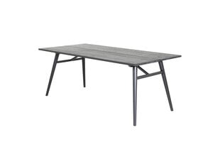 Ruokapöytä Sleek FURNLUX CLASSIC, 95x195x75 cm, musta hinta ja tiedot | Ruokapöydät | hobbyhall.fi