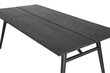 Ruokapöytä Sleek FURNLUX CLASSIC, 95x195x75 cm, musta hinta ja tiedot | Ruokapöydät | hobbyhall.fi