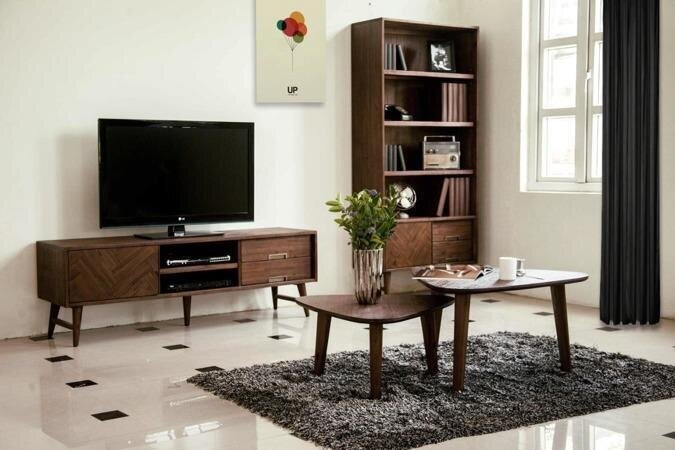 Tv-taso Ashton FURNLUX PREMIUM, 165x45x55 cm, ruskea hinta ja tiedot | TV-tasot | hobbyhall.fi