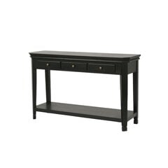 Konsolipöytä Cesena FURNLUX PREMIUM, 128x40x80 cm, musta hinta ja tiedot | Sivupöydät | hobbyhall.fi