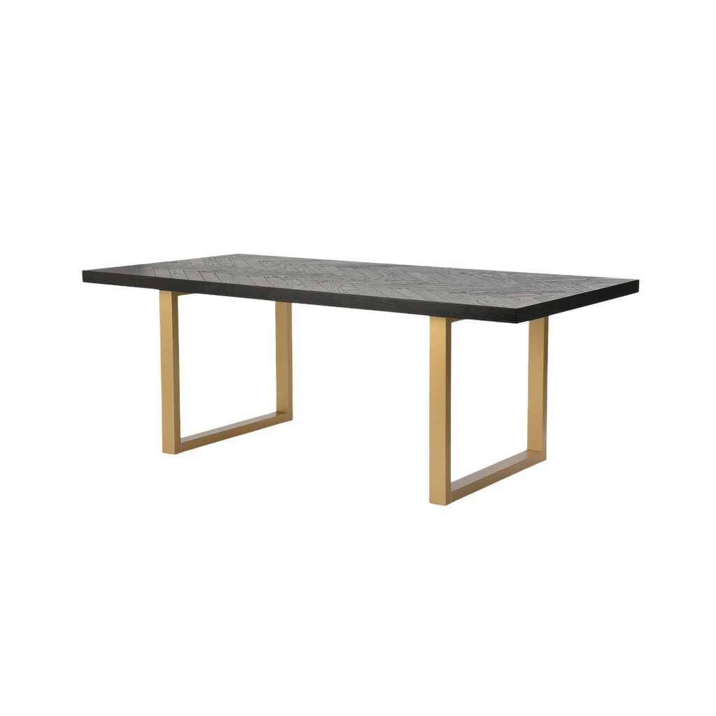 Ruokapöytä Seville FURNLUX PREMIUM, 200x100x75 cm, musta hinta ja tiedot | Ruokapöydät | hobbyhall.fi