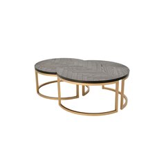 Sohvapöytä Seville FURNLUX PREMIUM, 90x90x42 cm, musta hinta ja tiedot | Sohvapöydät | hobbyhall.fi