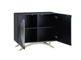 Senkki Stilig FURNLUX PREMIUM, 100x40x89 cm, musta hinta ja tiedot | Olohuoneen kaapit ja lipastot | hobbyhall.fi