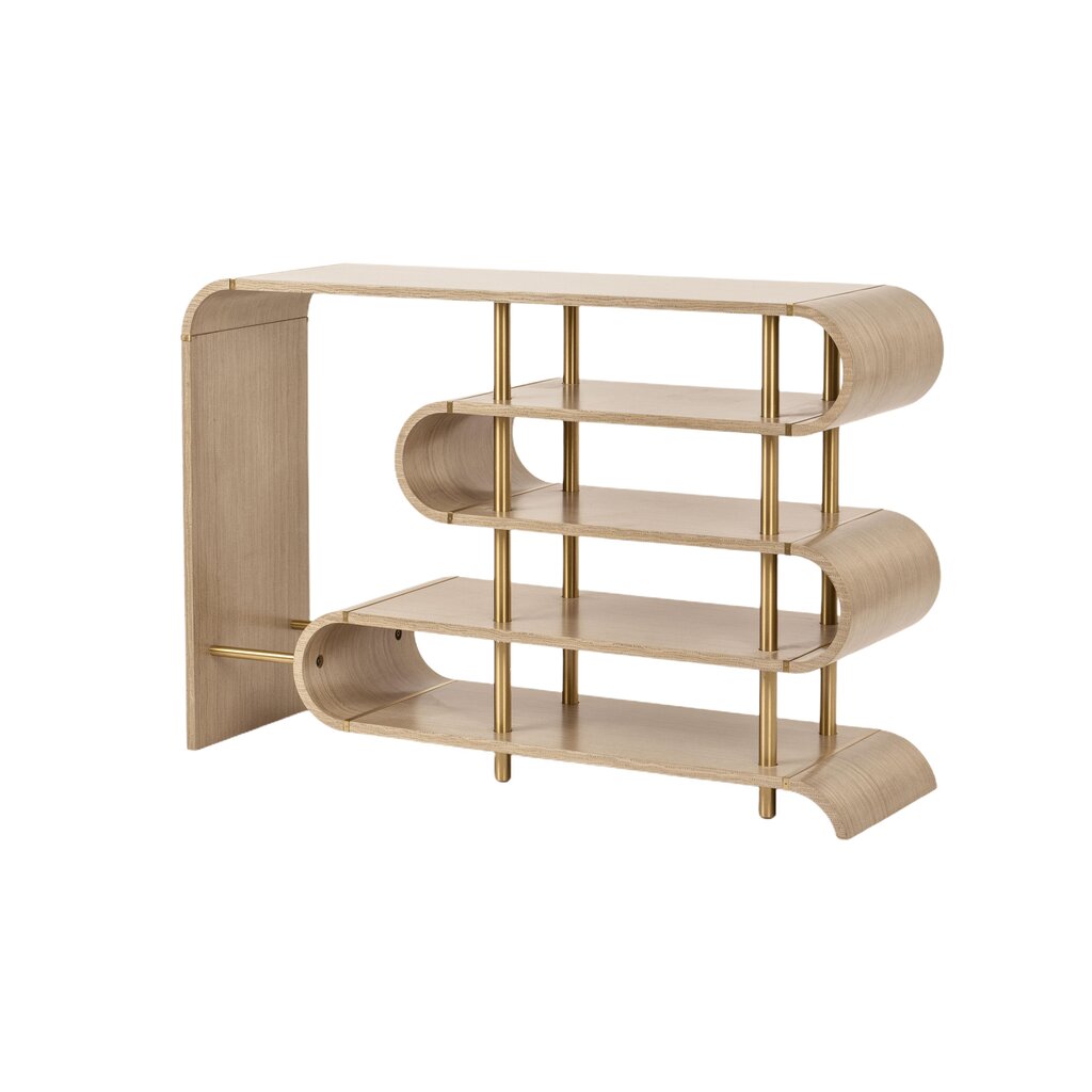 Konsolipöytä Stilig FURNLUX PREMIUM, 122x36x81 cm, harmaa hinta ja tiedot | Sivupöydät | hobbyhall.fi