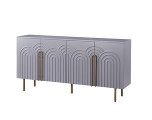 Senkki Stilig FURNLUX PREMIUM, 180x40x88 cm, vaaleanharmaa hinta ja tiedot | Olohuoneen kaapit ja lipastot | hobbyhall.fi