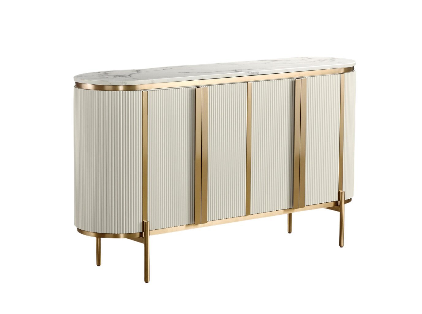 Senkki Stilig FURNLUX PREMIUM, 160x40x90 cm, valkoinen hinta ja tiedot | Olohuoneen kaapit ja lipastot | hobbyhall.fi