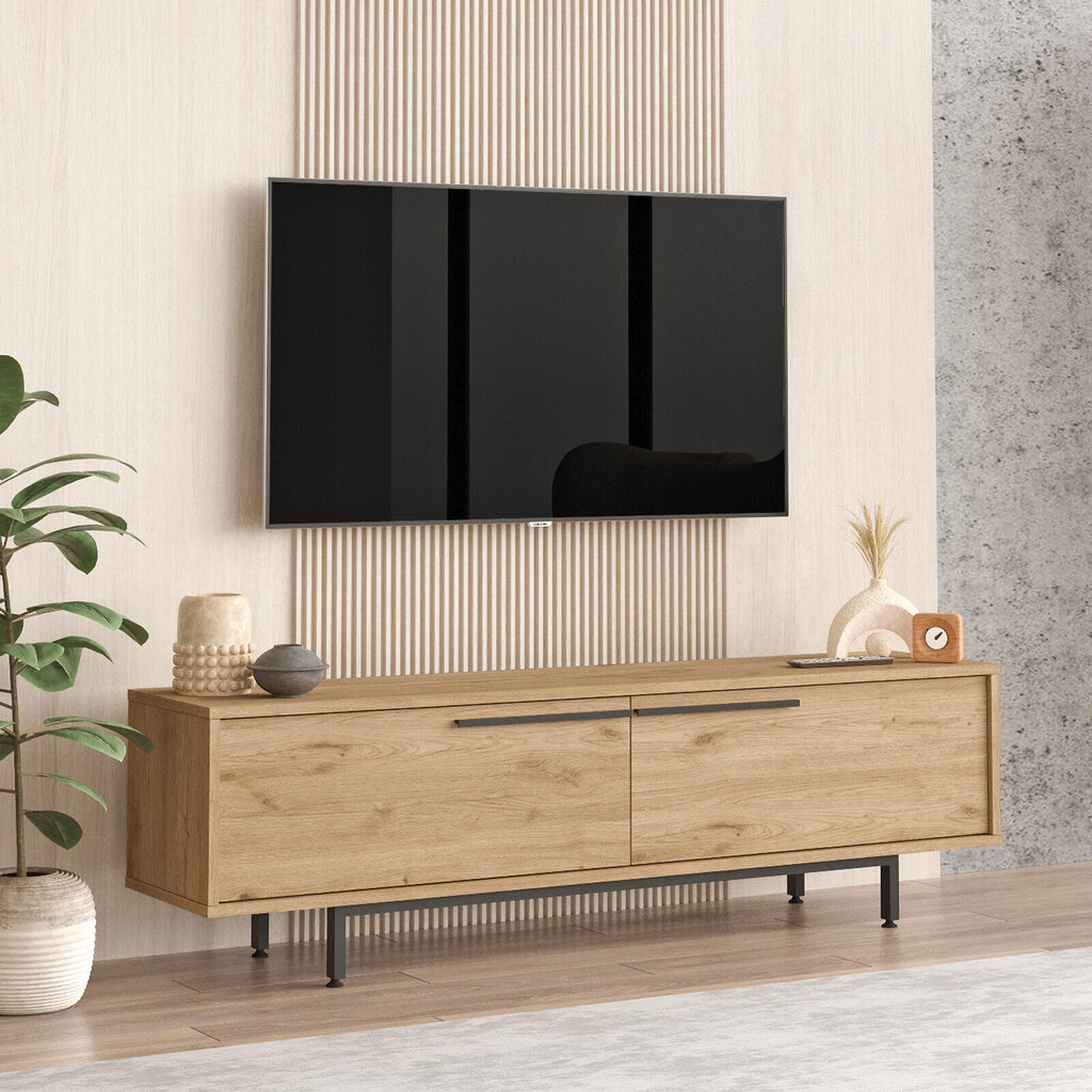 Tv-taso Ocean FURNLUX CLASSIC, 160x36x45 cm, luonnollinen hinta ja tiedot | TV-tasot | hobbyhall.fi