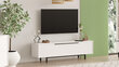 Tv-taso Ocean FURNLUX CLASSIC, 160x36x45 cm, valkoinen hinta ja tiedot | TV-tasot | hobbyhall.fi